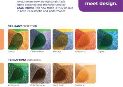 Commercial Dualshade 350FR Color Chart