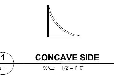 Canvas Awning Style Concave Side
