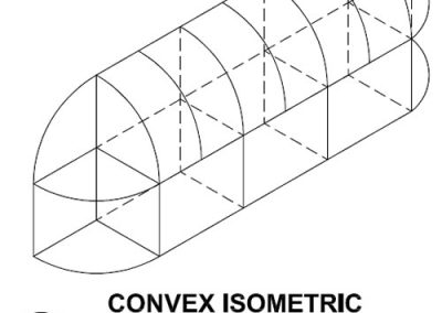 Canvas Awning Style Convex Domed Ends ISO