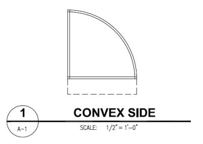 Canvas Awning Style Convex Side