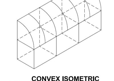 Canvas Awning Style Convex Isometric ISO