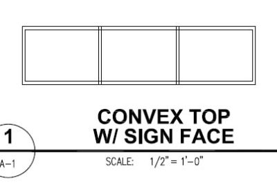 Canvas Awning Style Convex Isometric Top
