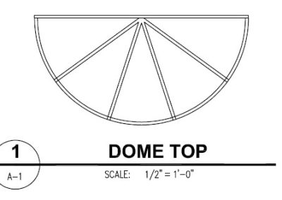 Canvas Awning Style Dome Top
