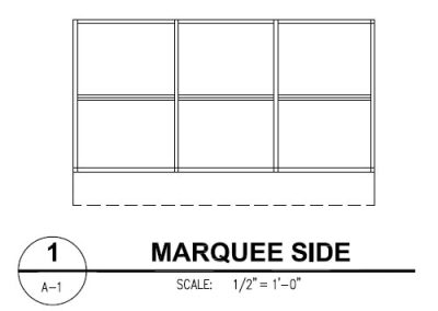 Canvas Awning Style Marquee Side