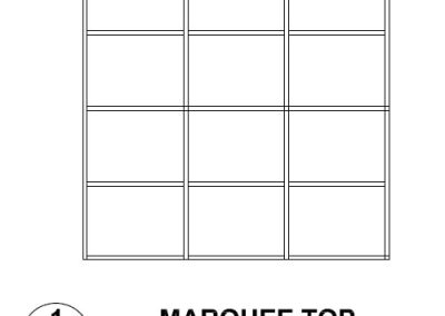 Canvas Awning Style Marquee Top
