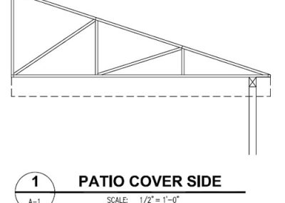Canvas Awning Style Patio Cover Side