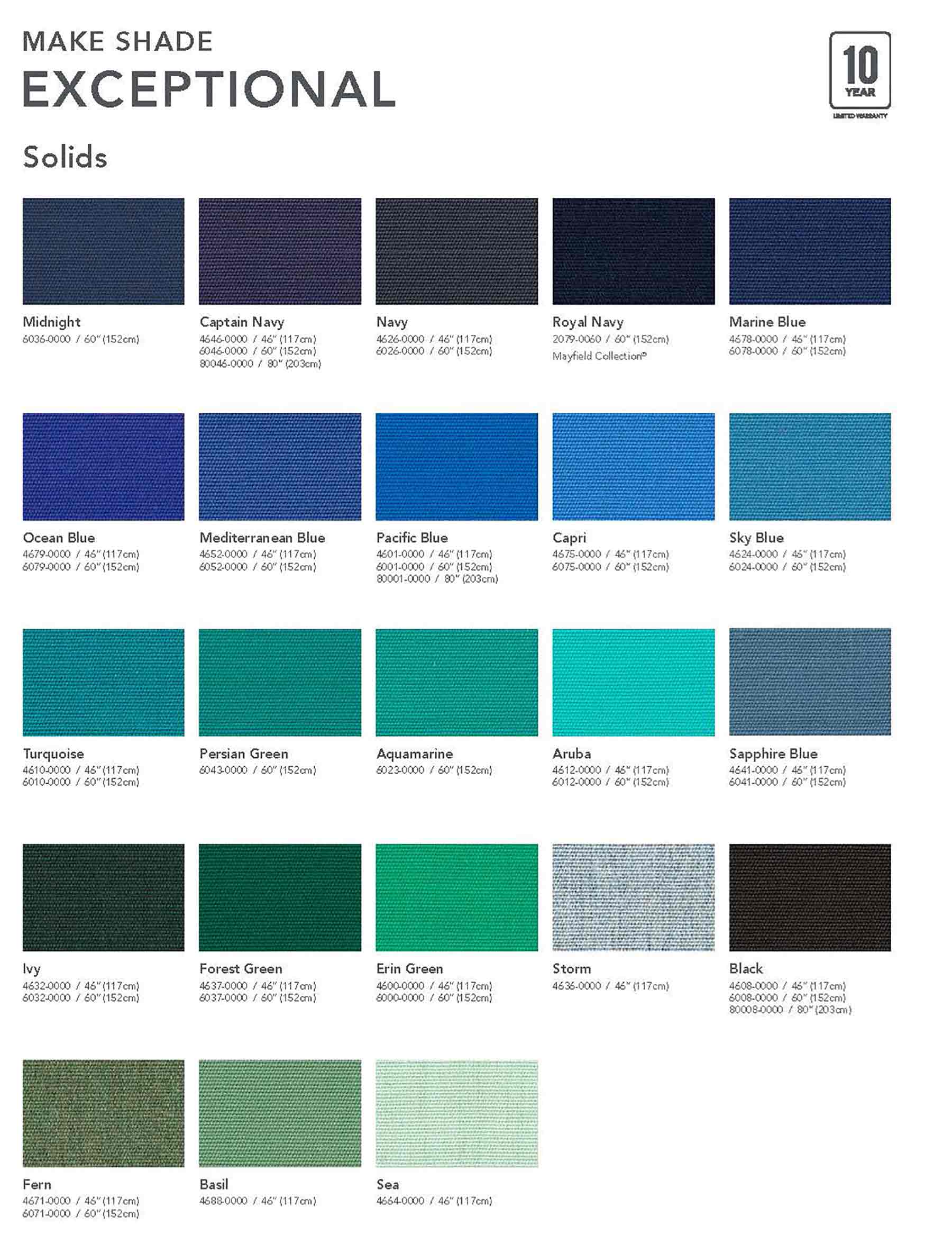 Buy Sunbrella 6008-0000 Black 60 in. Awning / Marine Grade Fabric