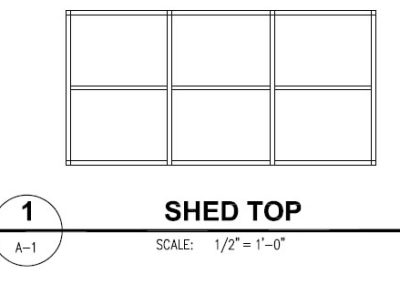 Canvas Awning Style Shed Top