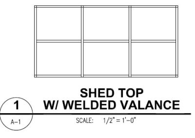 Canvas Awning Style Shed With Valance Top
